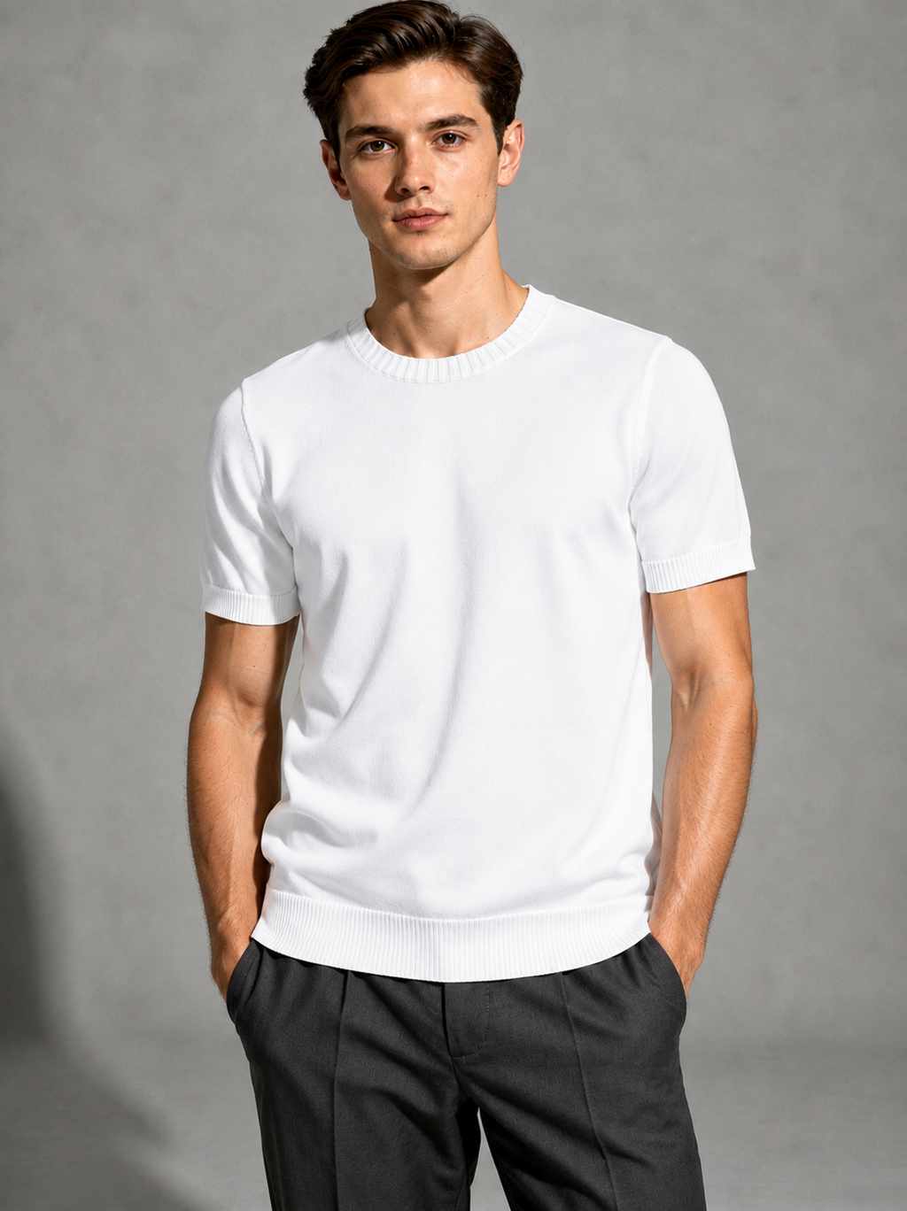 Cortina Fine Knit T-Shirt White