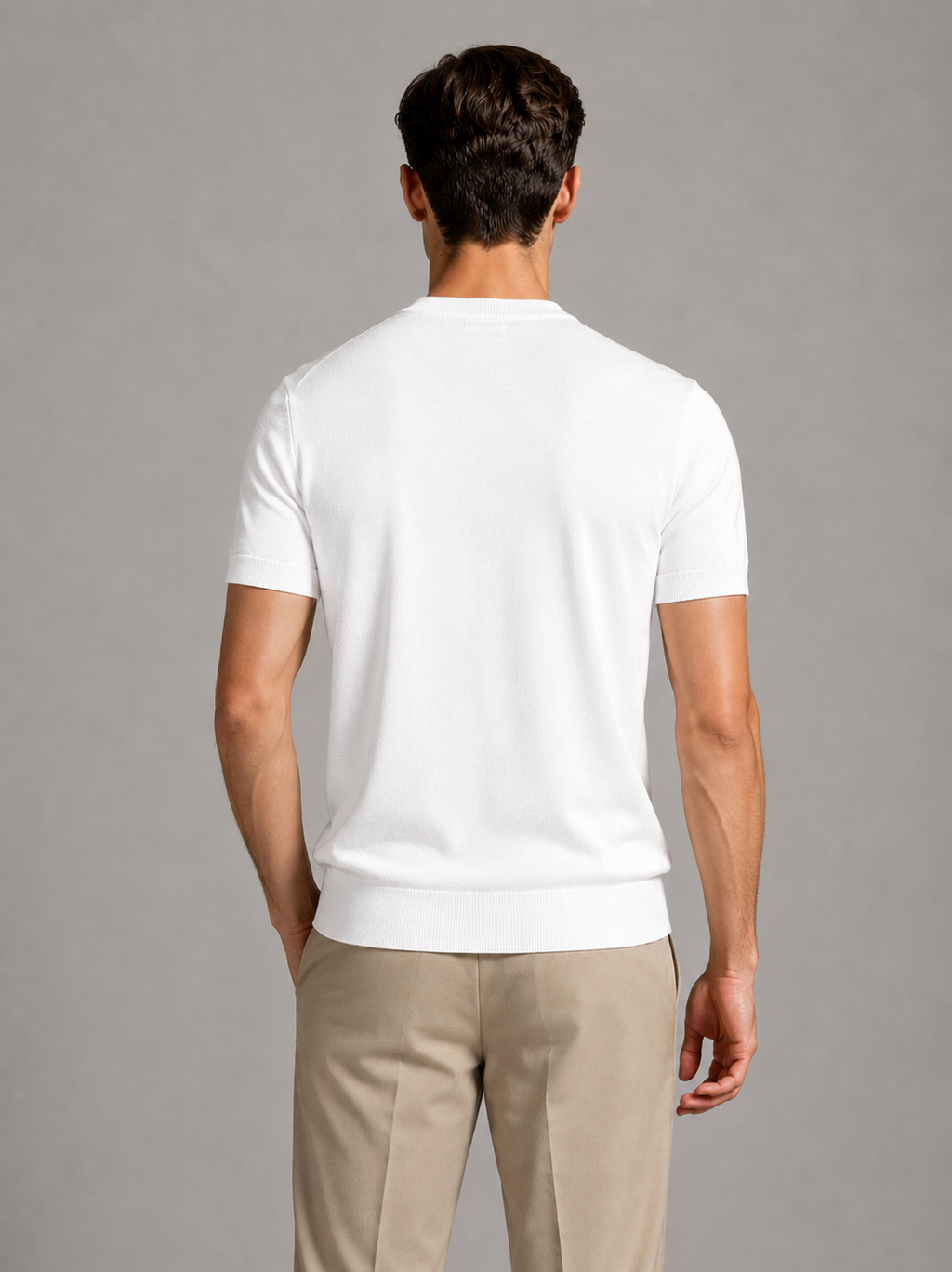 Riviera Fine Knit T-Shirt White