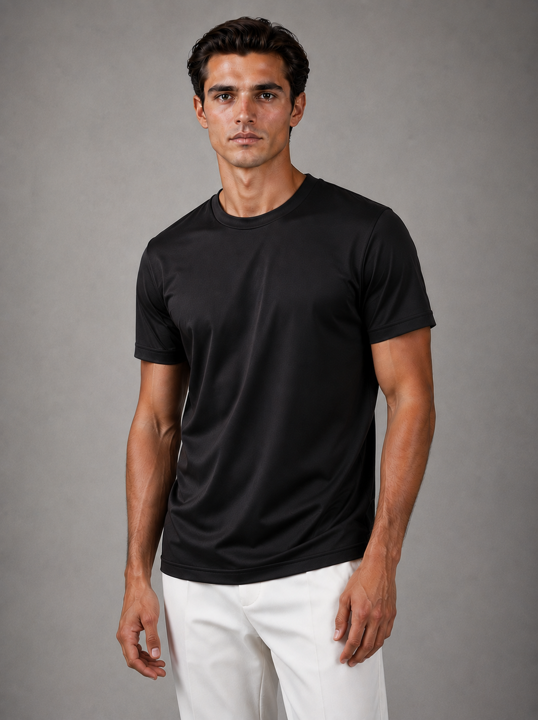 Signature Glossy T-Shirt Black