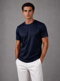 Signature Glossy T-Shirt Dark Navy