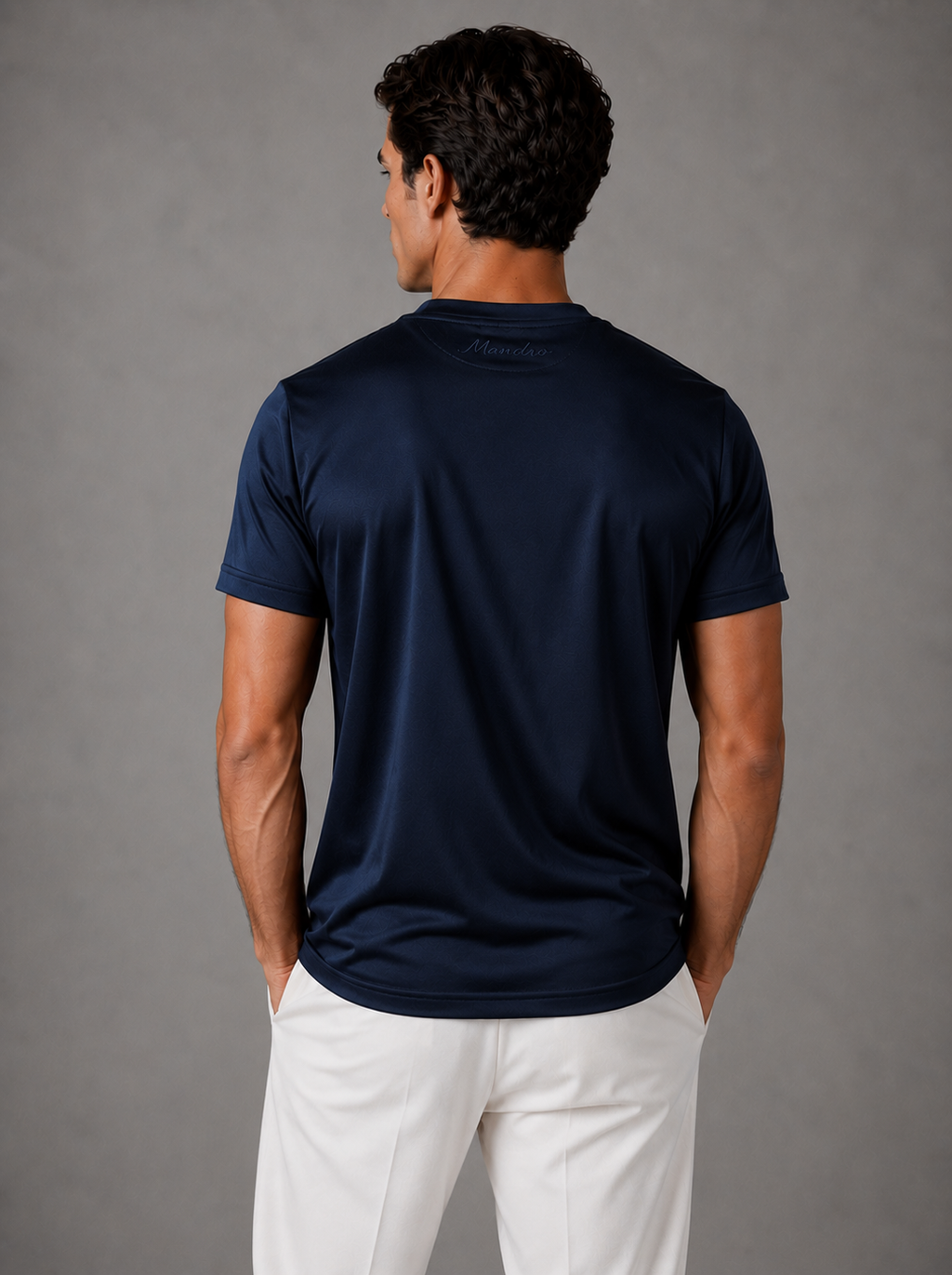 Signature Glossy T-Shirt Dark Navy