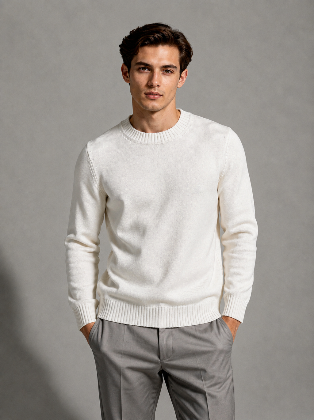 Essential Crewneck White Men