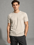 Cortina Fine Knit T-Shirt Beige