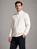Double Way Zip Knit Cardigan